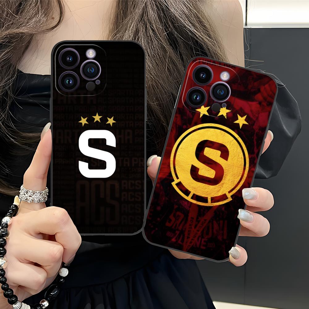 Чехол для мобильного телефона FC Sparta Praha для iPhone 17 16 15 14 13 12 11 X XR XS 8 7 Pro Max Plus Mini Цветной Защитный Роскошный Чехол