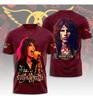 Unisex Shirt Cotton Oversize Large Size Aerosmith Steven Tyler Aop 3d