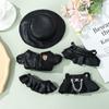 Suit Clothing Plush Doll's Clothes PU Leather Jacket 20cm Doll Overalls Doll Outfit Accessories