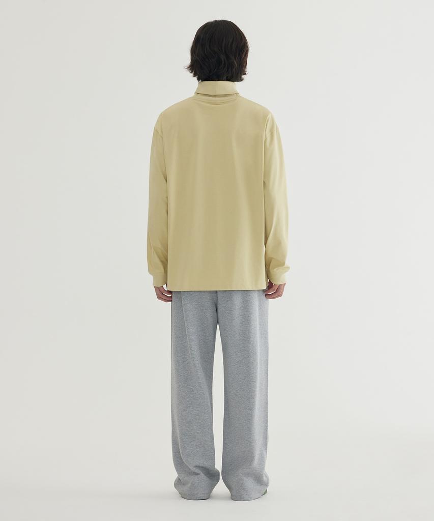 COVERNAT Semi-Wide Signature Symbol Sweatpants Melange Gray