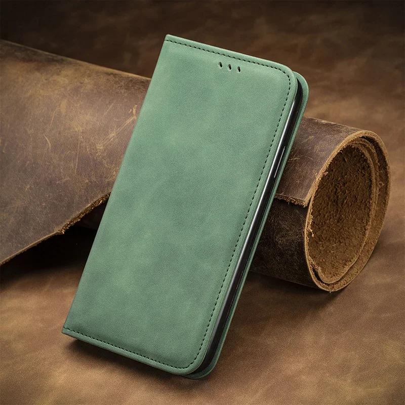 Роскошный прочный магнитный чехол-книжка для iPhone 16E 16 Pro Max 15 Plus 14 13 Pro 12 11 XR X 10 XS Max 7 8 Plus SE