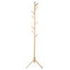 Wooden Tree Shape Clothes Hat Rack Coat Hanger Cloth Floor Standing Shelf for Home Bedroom