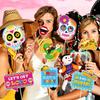 30pcs/set Cinco de Mayo Decorations Photo Booth Props Party Mexican Fiesta Selfie Props for Cinco de Mayo Party supplies