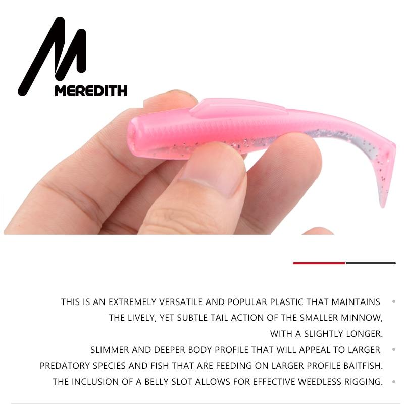 MEREDITH DieZel Minnow Fishing Lures 80mm 5.9g Fishing Soft Baits 3.15" 8pcs/lot Silicone Artificial Swim Plastic Lure Wobblers
