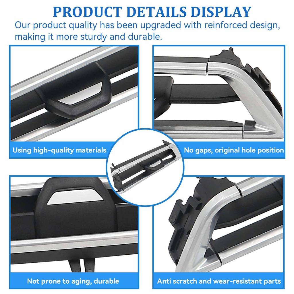 Комплект для ремонта правой центральной передней решетки воздуховода Tivora заменяет 2019-2021 BMW X5 X6 X7 G05 G06 G07 64119458543 64119458541