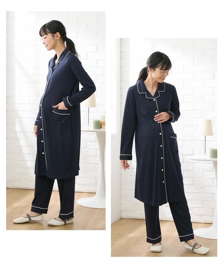 Nissen Для беременных и послеродовых кормящих Удобная гладкая одежда для дома/пижама размера LL [Предварительное ношение] трикотажный материал!