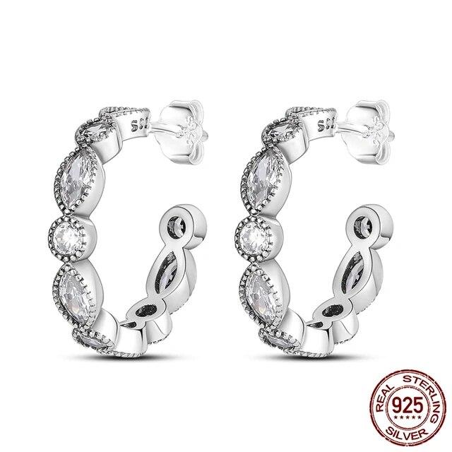 Новый дизайн, серьги-гвоздики со звездами и крыльями, серьги-кольца для женщин, подруги, жены, серебро 925, ювелирные изделия, подарок, серьги-капли