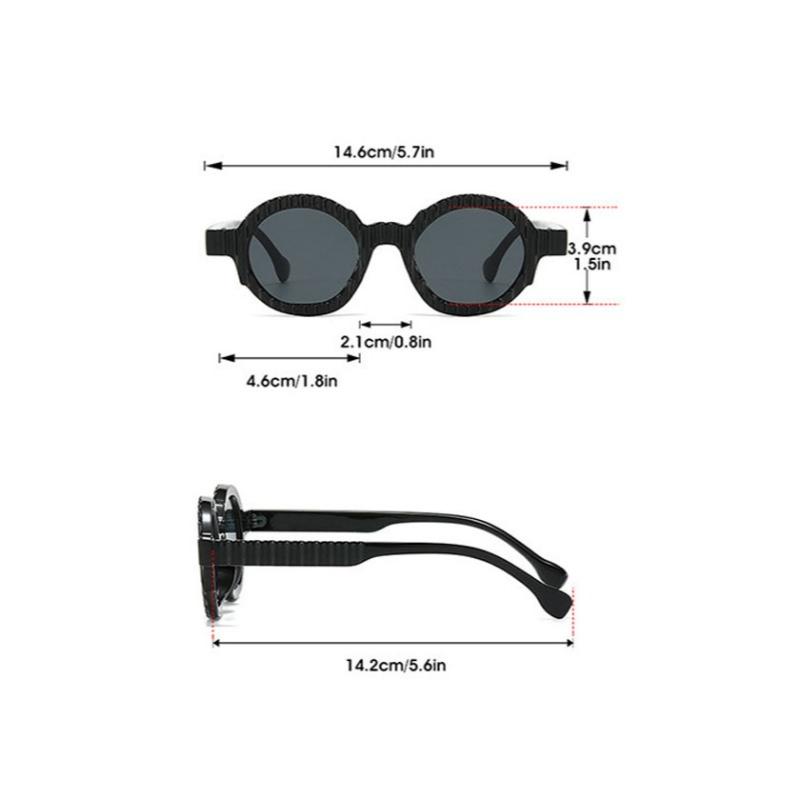 New Unique Round Sunglasses Women Fashion Double Color Shades UV400 Men Punk Trending Y2K Gradient Outdoor Cycling Sun Glasses
