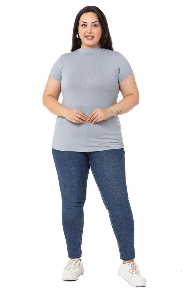 Женский стиль, боди большого размера, боди больших размеров, полуводолазка с коротким рукавом, вискозное боди изумрудного цвета