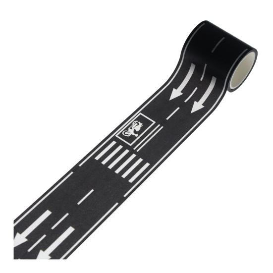 Дорожная лента, черная дорожная дорожка, дорожная лента для автомобиля, миниатюрный декор для кукольного домика, клейкая наклейка без остатков, игрушка для рукоделия для детей