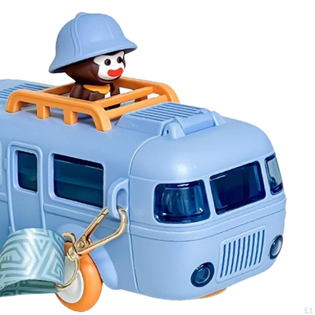 Симпатичная бутылка для воды в форме автобуса с плечевым ремнем, бутылки для девочек, чашка для школы кемпинга