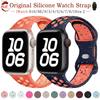 Силиконовый ремешок для Apple Watch 45мм 40мм 46мм 44мм 49мм Спортивный дышащий ремешок для часов Iwatch Серии 11 10 9 8 7 SE Ultra