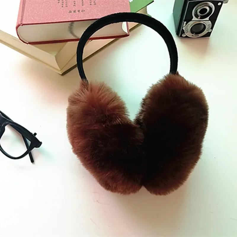 Унисекс наушники из искусственного меха толстые меховые зимние утеплители для ушей плюшевые наушники расширяемые для детей и взрослых наушники-единороги