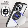 Magnetic Rotating Ring Stand iPhone 17 Pro Max Case, Transparent & Drop-Proof