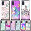Прекрасный чехол для телефона с единорогом для Samsung Galaxy A51 A71 5G A21s A11 A31 A41 A91 A72 A12 A02s, мягкий силиконовый чехол, матовый бампер