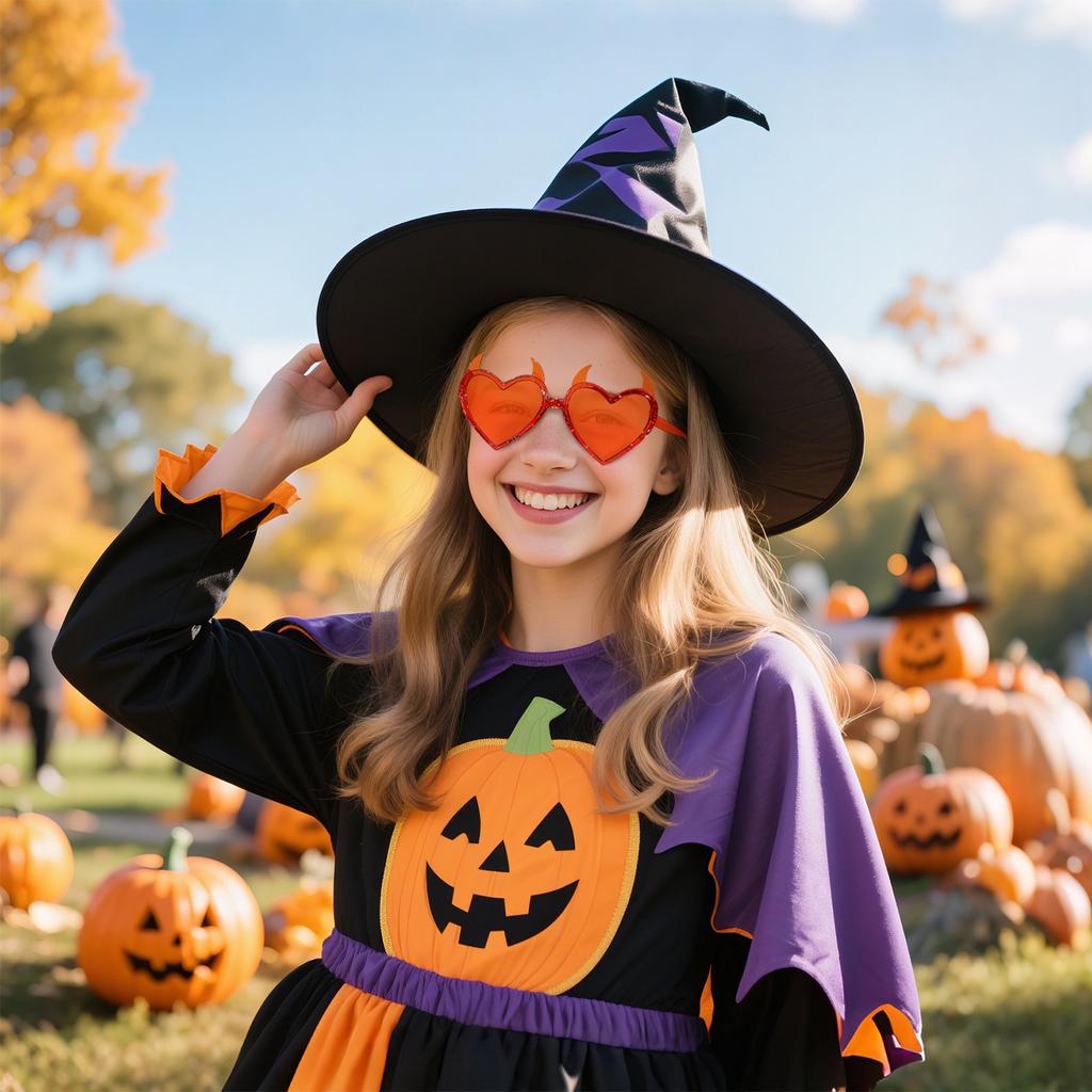 Сердце с рогами дьявола для девочек-подростков, линзы для оправы для Хэллоуинской вечеринки, забавные, модные, карнавальные украшения