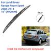 Для Land Rover Range Rover Sport 2006-2011 передние и задние щетки стеклоочистителя, аксессуары для резки J Hook 2006 2007 2008 2009 2010 2011