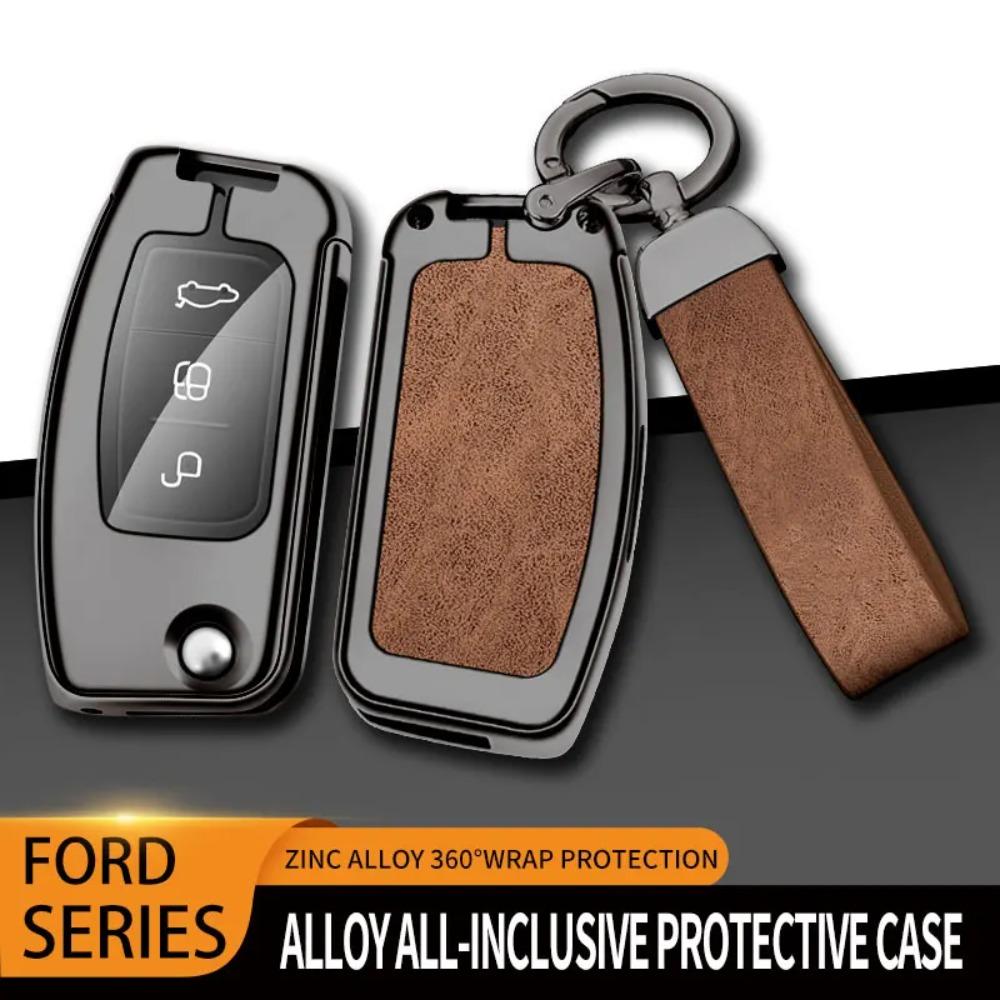Металлический Чехол-Крышка для Ключа Автомобиля для Ford Focus 2 3 Ecosport C-Max S-Max Ka Mondeo Kuga Galaxy Fiesta Аксессуары Брелок