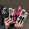 3D Чехол для телефона для iPhone 11 13 17 Pro Max 17 Air Case iPhone 13 15 16 Pro Max 12 14 Pro Max 14 15 Plus Милый 3D Котенок Мультяшный Кожаный