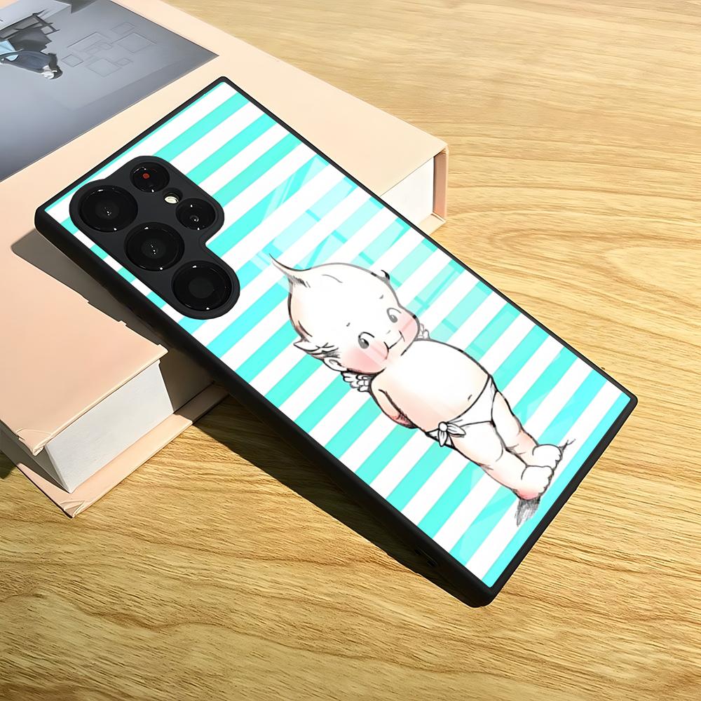 Kewpie Cute Angel Phone Case For S25 Ultra Samsung S26 S24 Fe S22 S20 S23 21 Plus A54 A34 A53 A16 Glass Cover