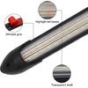 Exterior Car LED Lights, 2Pcs Flexible Daytime Running Light Strip Waterproof Auto Headlight Sequential White Turn Signal Yellow Led Light, 13.6
