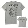 Футболка с коротким рукавом унисекс и женская группы Nirvana Винтажный студенческий стиль Американские граффити Хай-стрит Короткий рукав