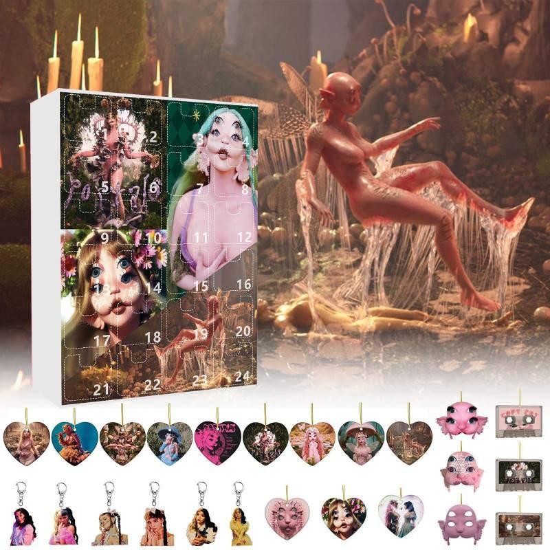 Мартинес 24 шт. Мелани Слепая коробка Рождественский подарок Фигурка Рождественский обратный отсчет Подвеска