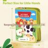 3D Pop-Up Farm Animals Felt Book for Children's Early Education