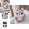 Trendy Cartoon Fox Plush Keychain Fluffy Cute Wolf Doll Bag Accessory