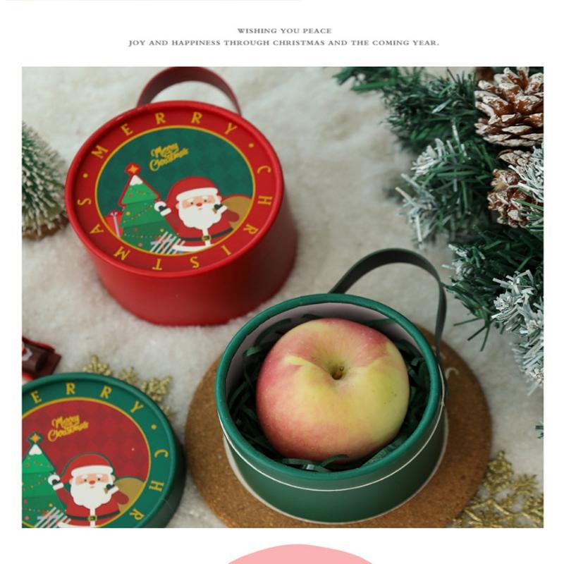 2025 Новый Рождественский Яблочный Бокс Подарочная Коробка Рождественский Сочельник Рождественская Коробка для Упаковки Фруктов Рождественская Подарочная Коробка (Исключая Яблоки)