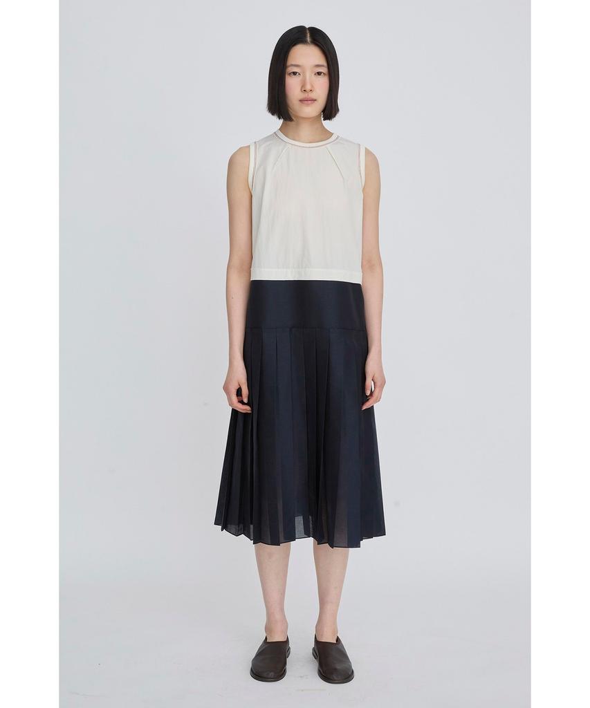 Recorde Sleeveless Pleats Dress Rqdam26544Whx