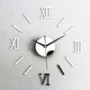 3D DIY настенные часы римские цифры акриловое зеркало настенная наклейка часы настенная наклейка украшение дома