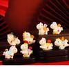 Resin Horse Figurine Chinese Style Zodiac Ornaments Vivid New Year Mascot Miniature  Office