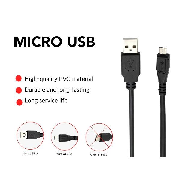 Replacement Micro USB Charging Cables Compatible with JBL Flip 4, 3, JBL Clip 3, 2, 2 and JBL Charge 3, 2, and 2 Plus Waterproof Portable Bluetooth