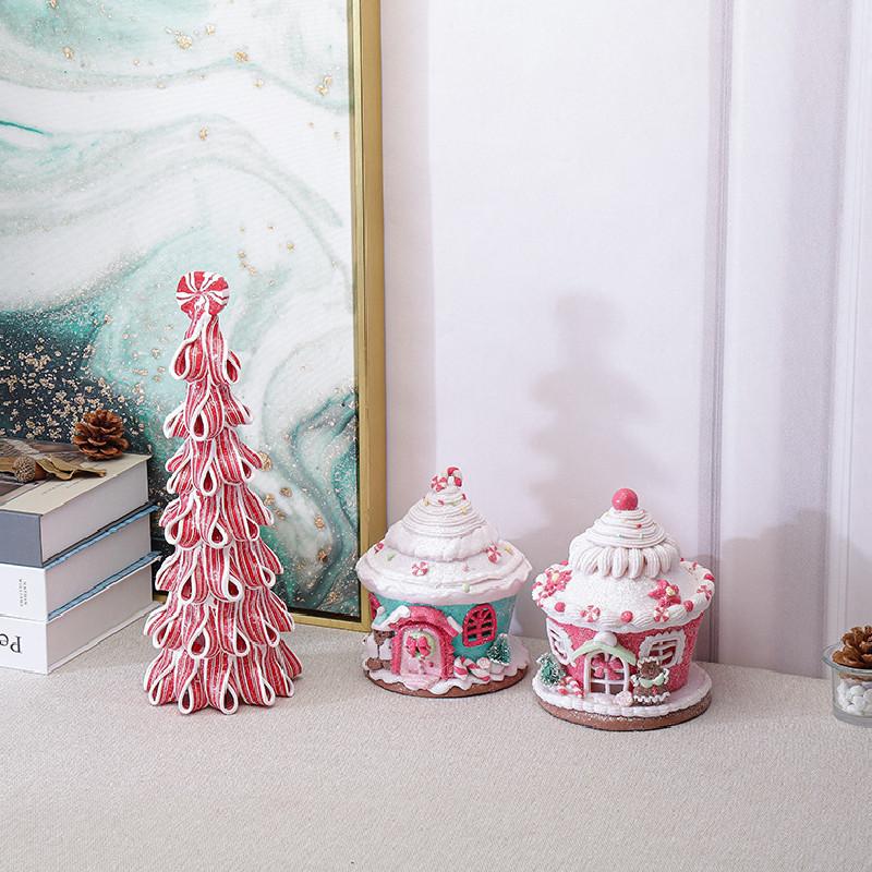 Светящиеся ornaments Замок из конфет и Рождественская елка для праздничного декора