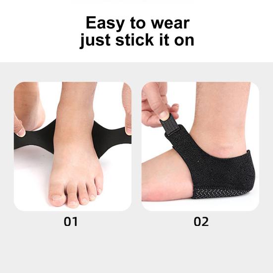 1 пара чашек для поддержки пятки при подошвенном фасциите, защитные накладки на пятку, рукава, накладки для облегчения боли при ахиллите, защитные накладки для мужчин и женщин