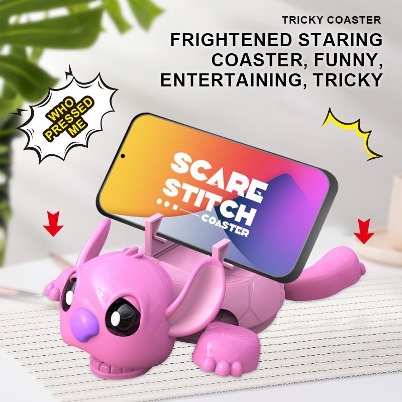 Lilo Stitch Silicone Coaster With Phone Stand For Home Office Gift Use