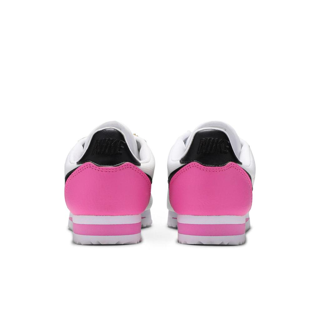 Nike Женские Классические Cortez PREM 'China Rose' (женские размеры) Белые / Черные / Розовые (China Rose) Беговые кроссовки 905614 106