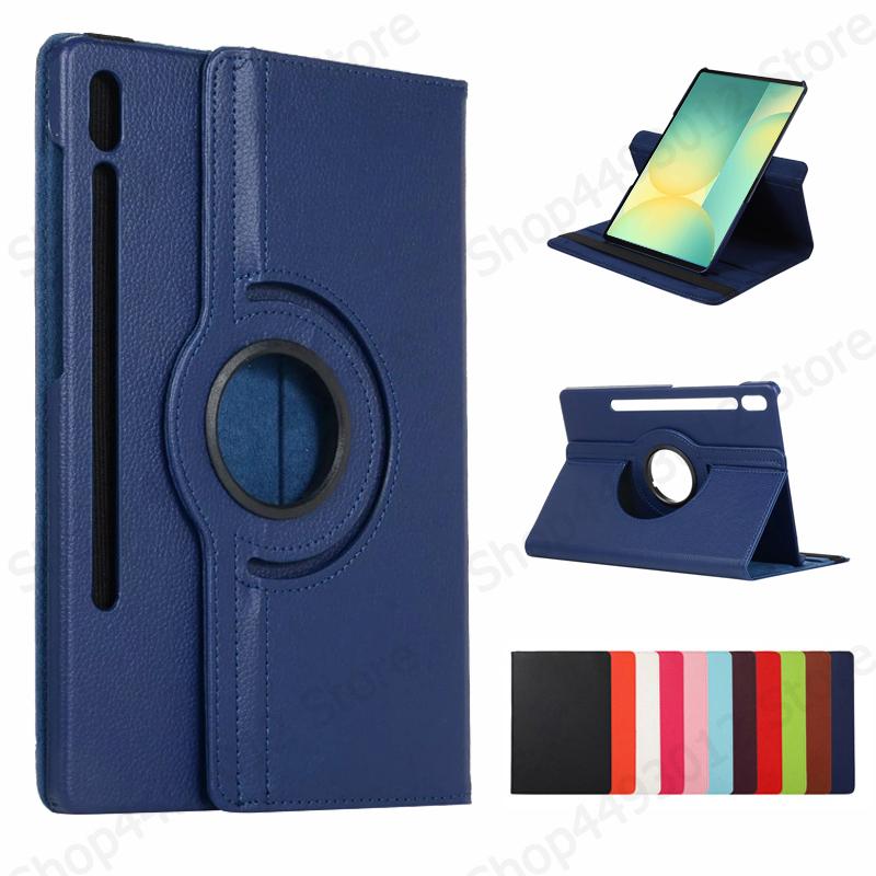 For Samsung Galaxy Tab S10 FE Case 360 Rotating PU Leather Stand Cover For Funda Galaxy Tab S10 FE 10.9 inch Case Coque sm-x520