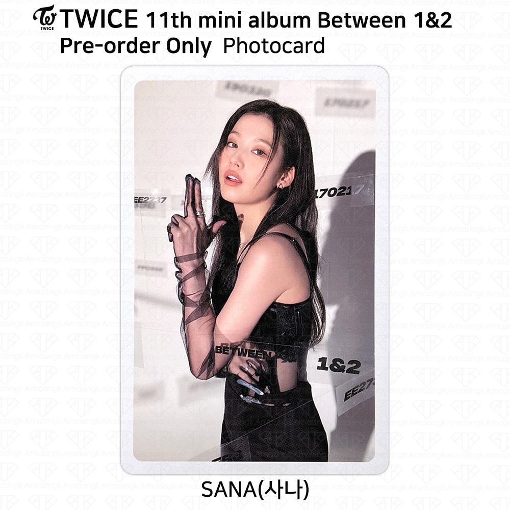 Twice 11-й мини-альбом между 1 и 2 Sana, фотокарточка, открытка, наклейка Polaroid POB