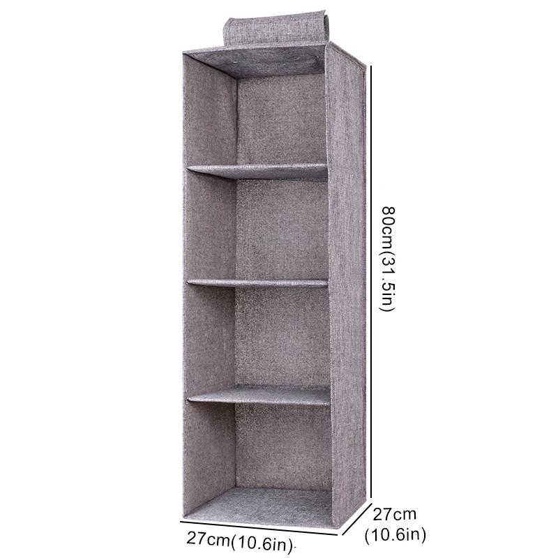 Wardrobe Hanging Storage Bag Interlayer Drawer Type Clothes Clothes Organizer Collapsible Storage Shelves Closet Organizer