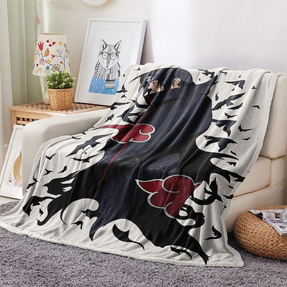 1PC Naruto Patterned Flannel Blanket Suitable For All Seasons For Home Decor Warmth And Comfort Gifts Holiday Present