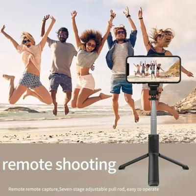 Многофункциональный Bluetooth селфи-стик с беспроводным пультом и выдвижным настольным штативом-подставкой для телефона для смартфонов