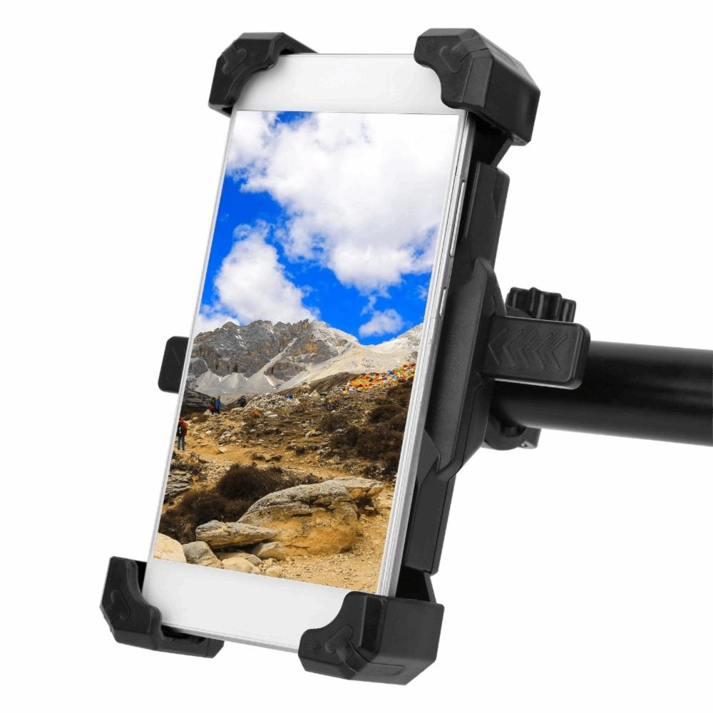 360 Degree Rotation Bike Phone Stand Fits 3.5-6.8 Inches Cycling Navigation Bracket Bike Handlebar