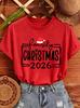 Family Matching Christmas T‑Shirt 2026 Christmas Crew Making Memories Together Graphic Tee Xmas Family Party Gift Tops