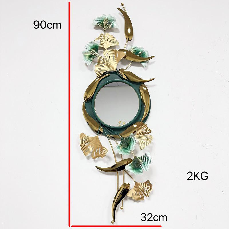 Alloy Metal Mirror Wall Clock - Creative Luxury Decor for Restaurants, Living Rooms, Hotels