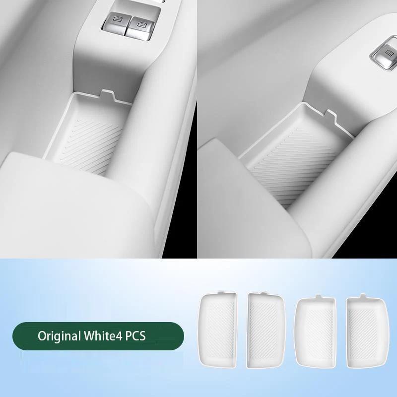 For Li Lixiang L6 L7 L8 L9 4 Pcs Car Silicone Door Inner Handle Door Bowl Storage Pad Anti-scratch Protection Accessories