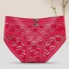 Lace Underwear for Women with No Marks Sexy and Charming Middle Waist Buttocks Up Breathable Cotton Crotch Breathable Women's Underwear