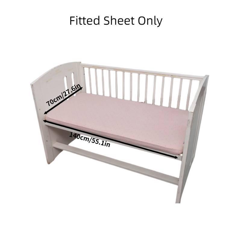 Хлопковый чехол на детскую кроватку с милыми рисунками льва, собаки, слона и другими, набор из 4 предметов, на все сезоны