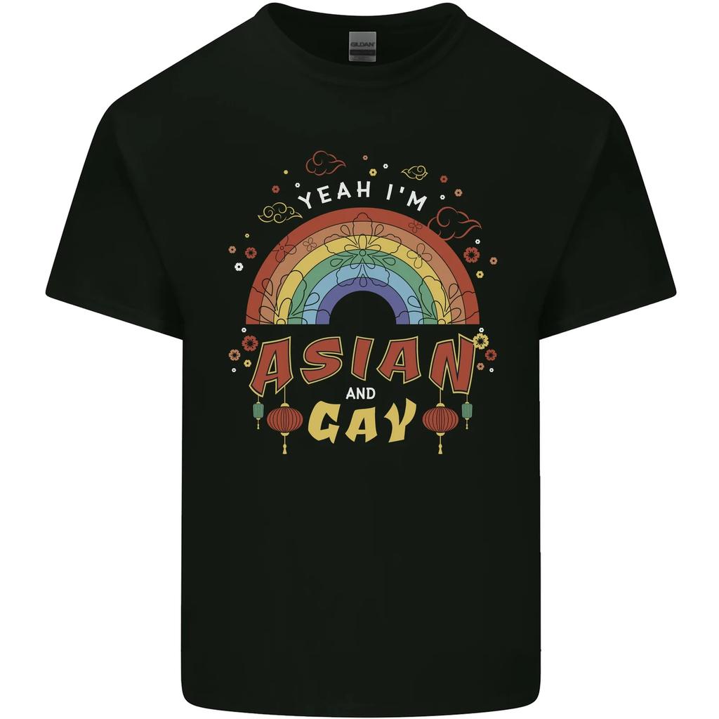 Asian and Gay Funny Gaysian LGBT Pride Kids T-Shirt Childrens